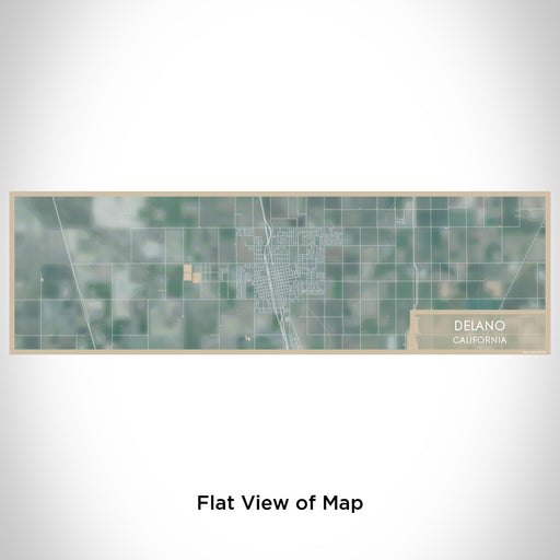 Flat View of Map Custom Delano California Map Enamel Mug in Afternoon
