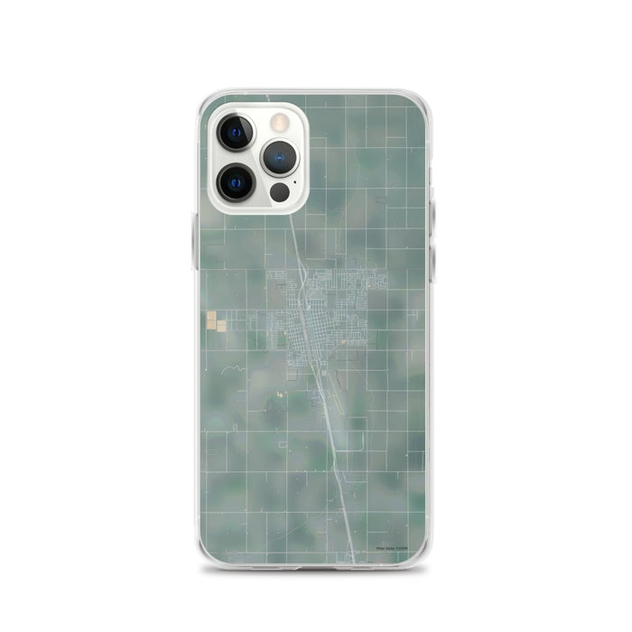 Custom iPhone 12 Pro Delano California Map Phone Case in Afternoon