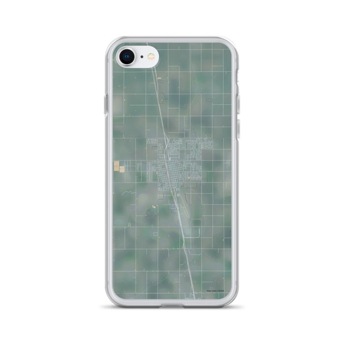 Custom iPhone SE Delano California Map Phone Case in Afternoon