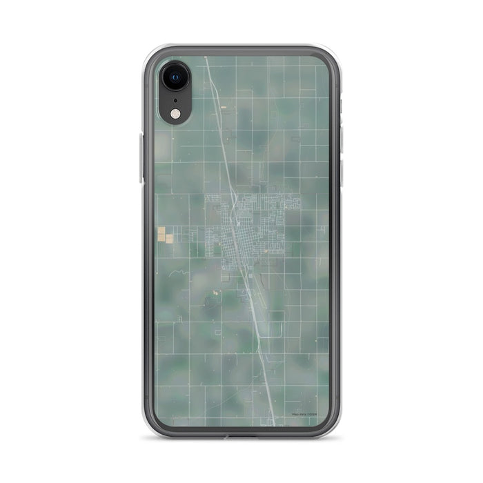 Custom iPhone XR Delano California Map Phone Case in Afternoon