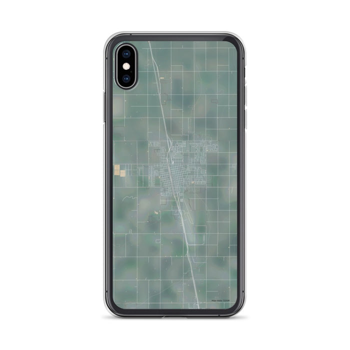 Custom iPhone XS Max Delano California Map Phone Case in Afternoon