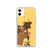 Custom iPhone 11 Delano California Map Phone Case in Ember