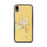 Custom iPhone XR Delano California Map Phone Case in Woodblock