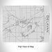 Rendered View of Delavan Wisconsin Map Engraving on 20oz Stainless Steel Insulated Bottle with Bamboo Top