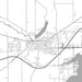 Delavan Wisconsin Map Print in Classic Style Zoomed In Close Up Showing Details