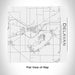 Rendered View of Delavan Wisconsin Map Engraving on 17oz Stainless Steel Insulated Tumbler in White