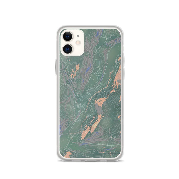 Custom iPhone 11 Delhi New York Map Phone Case in Afternoon