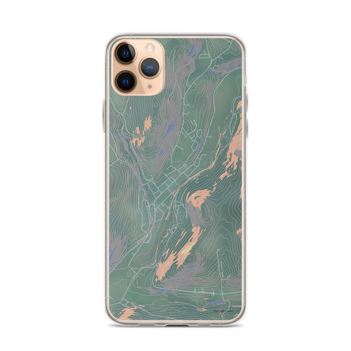 Custom iPhone 11 Pro Max Delhi New York Map Phone Case in Afternoon