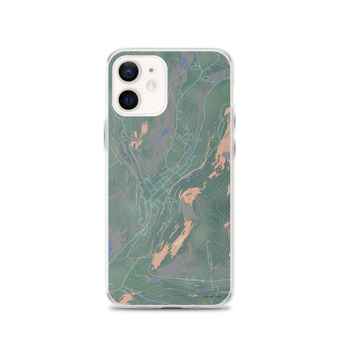Custom iPhone 12 Delhi New York Map Phone Case in Afternoon
