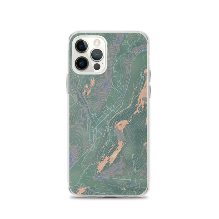 Custom iPhone 12 Pro Delhi New York Map Phone Case in Afternoon