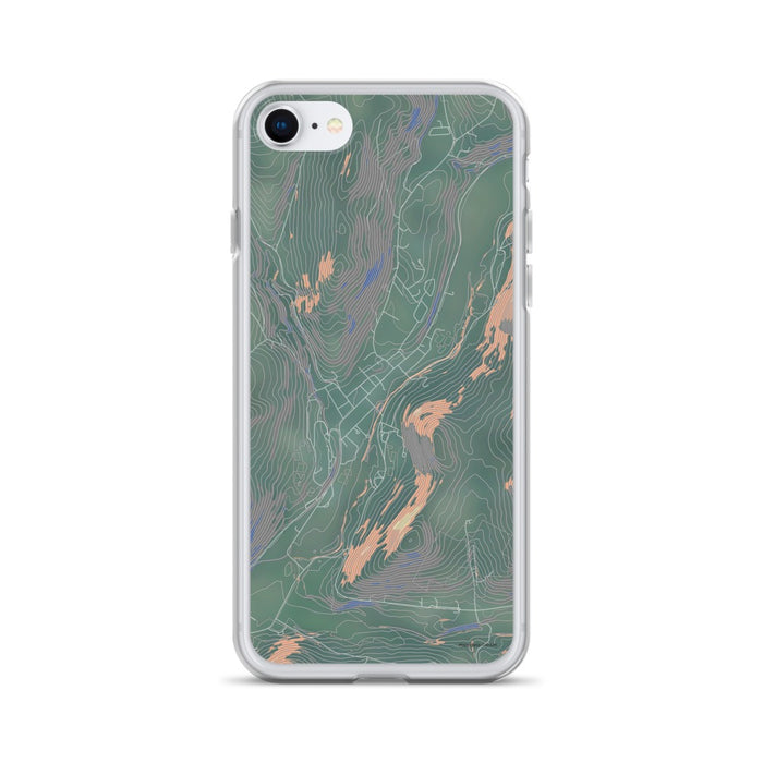 Custom iPhone SE Delhi New York Map Phone Case in Afternoon