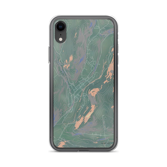 Custom iPhone XR Delhi New York Map Phone Case in Afternoon