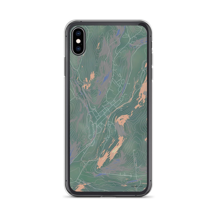 Custom iPhone XS Max Delhi New York Map Phone Case in Afternoon