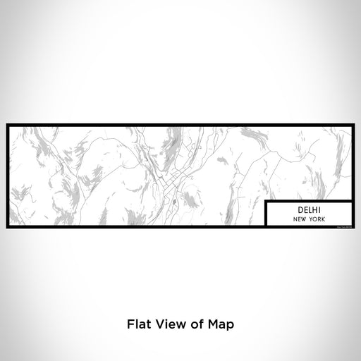 Flat View of Map Custom Delhi New York Map Enamel Mug in Classic