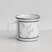 Left View Custom Delhi New York Map Enamel Mug in Classic