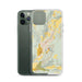 Custom Delhi New York Map Phone Case in Woodblock