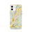 Custom iPhone 12 Delhi New York Map Phone Case in Woodblock