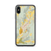 Custom iPhone X/XS Delhi New York Map Phone Case in Woodblock