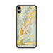 Custom iPhone XS Max Delhi New York Map Phone Case in Woodblock