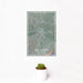 12x18 Del Norte Colorado Map Print Portrait Orientation in Afternoon Style With Small Cactus Plant in White Planter