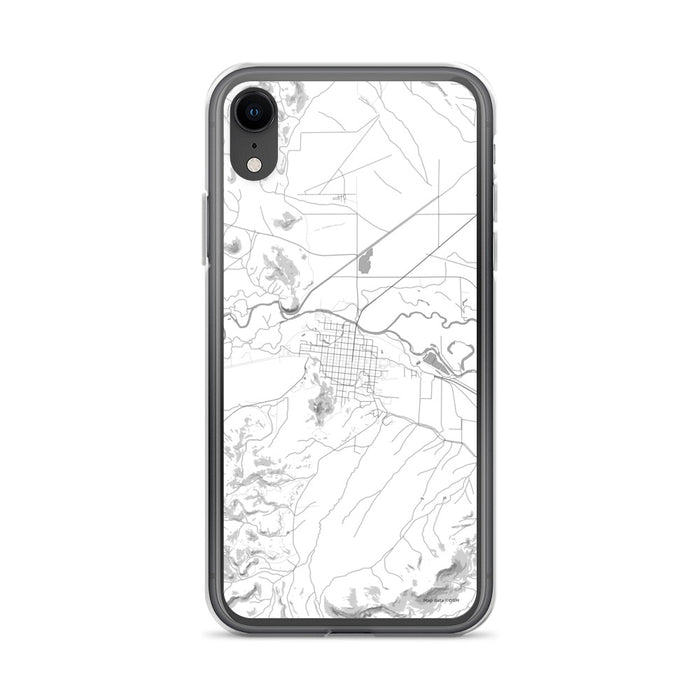 Custom iPhone XR Del Norte Colorado Map Phone Case in Classic