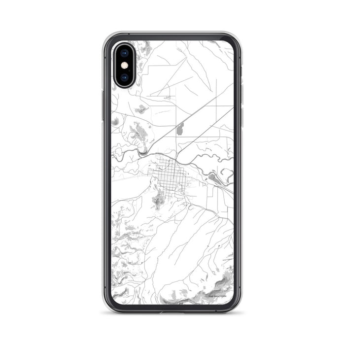 Custom iPhone XS Max Del Norte Colorado Map Phone Case in Classic