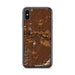 Custom iPhone X/XS Del Norte Colorado Map Phone Case in Ember