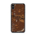 Custom iPhone XS Max Del Norte Colorado Map Phone Case in Ember