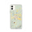Custom iPhone 11 Del Norte Colorado Map Phone Case in Woodblock