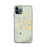 Custom iPhone 11 Pro Del Norte Colorado Map Phone Case in Woodblock