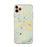 Custom iPhone 11 Pro Max Del Norte Colorado Map Phone Case in Woodblock