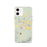Custom iPhone 12 Del Norte Colorado Map Phone Case in Woodblock