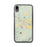 Custom iPhone XR Del Norte Colorado Map Phone Case in Woodblock