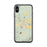Custom iPhone X/XS Del Norte Colorado Map Phone Case in Woodblock