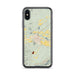 Custom iPhone X/XS Del Norte Colorado Map Phone Case in Woodblock