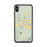 Custom iPhone XS Max Del Norte Colorado Map Phone Case in Woodblock