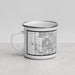 Left View Custom Delray Beach Florida Map Enamel Mug in Classic