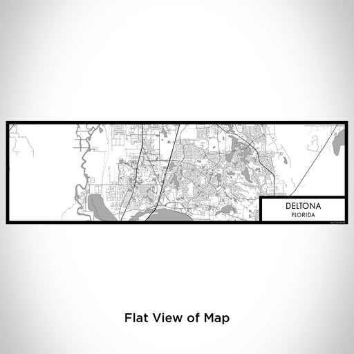 Flat View of Map Custom Deltona Florida Map Enamel Mug in Classic