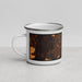 Left View Custom Deltona Florida Map Enamel Mug in Ember