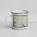 Left View Custom Deltona Florida Map Enamel Mug in Woodblock