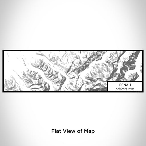 Flat View of Map Custom Denali National Park Map Enamel Mug in Classic