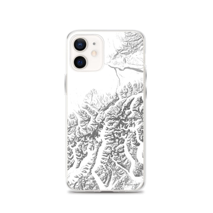 Custom Denali National Park Map iPhone 12 Phone Case in Classic