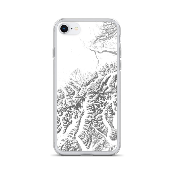 Custom Denali National Park Map iPhone SE Phone Case in Classic