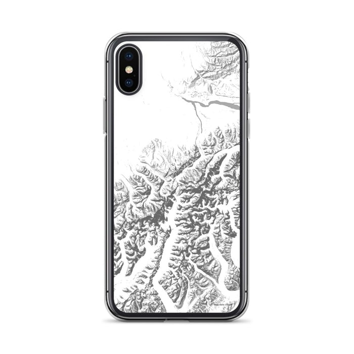 Custom Denali National Park Map Phone Case in Classic