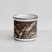 Front View Custom Denali National Park Map Enamel Mug in Ember