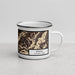 Right View Custom Denali National Park Map Enamel Mug in Ember