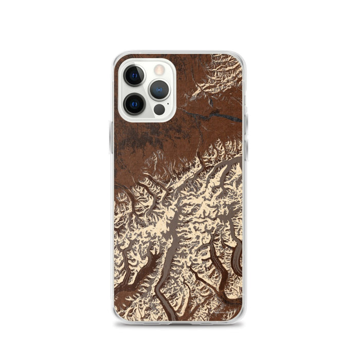 Custom Denali National Park Map iPhone 12 Pro Phone Case in Ember