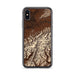 Custom Denali National Park Map Phone Case in Ember