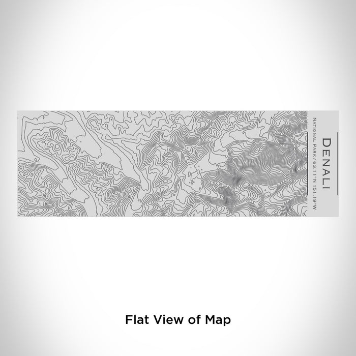 Rendered View of Denali National Park Map Engraving on 10oz Stainless Steel Insulated Cup with Sipping Lid