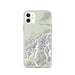 Custom Denali National Park Map Phone Case in Woodblock